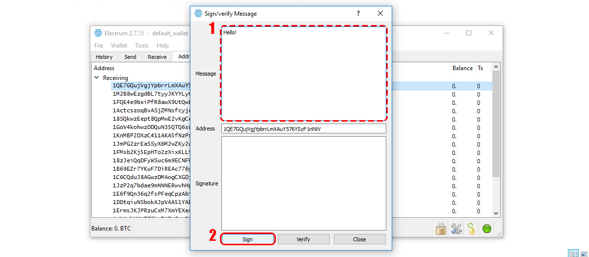 How do digital signatures in Bitcoin work?